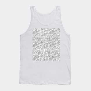 Light Grey White Leopard Skin Cheetah Print Tank Top